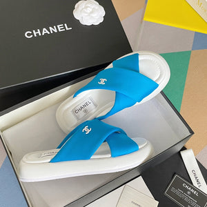 Chanel G38864 Mules Fabric Sandals Women C91152 - 35 - View 1