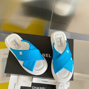 Chanel G38864 Mules Fabric Sandals Women C91152 - 35 - View 2