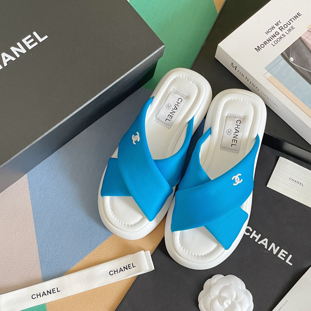 Chanel G38864 Mules Fabric Sandals Women C91152 - 35 - View 5