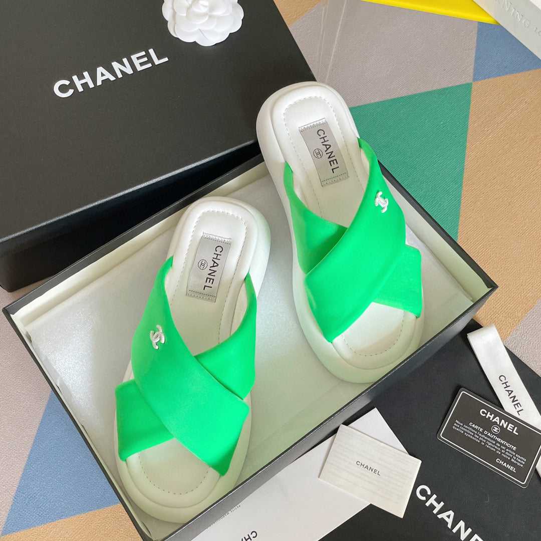 Chanel G38864 Mules Fabric Sandals Women C91153 - 35 - View 4