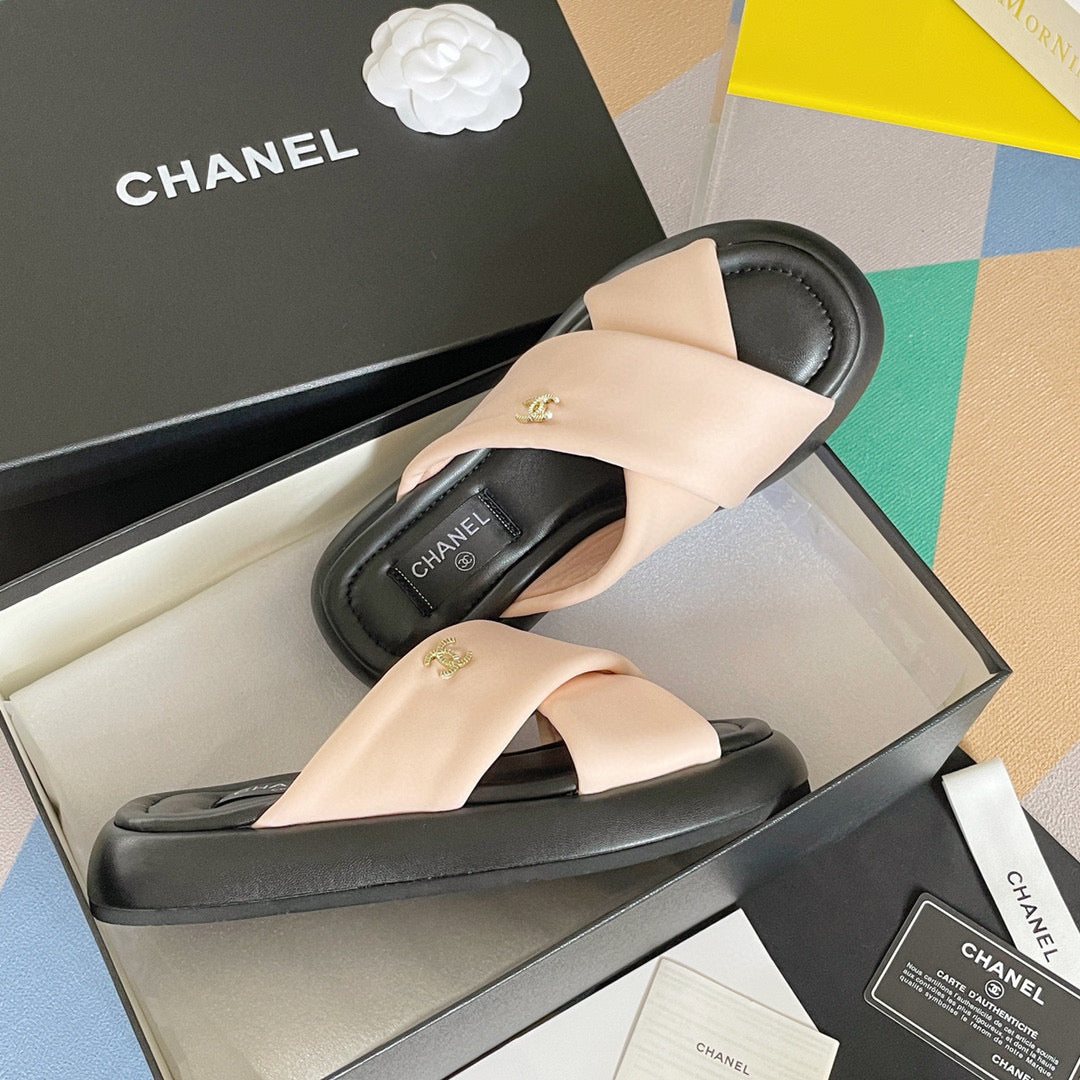 Chanel G38864 Mules Fabric Sandals Women C91154 - 35 - View 2