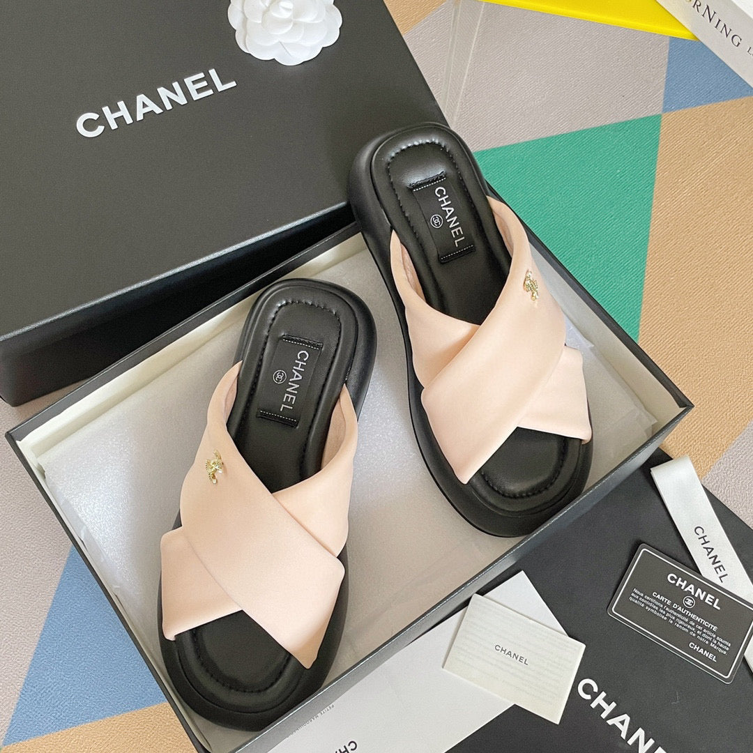 Chanel G38864 Mules Fabric Sandals Women C91154 - 35 - View 4