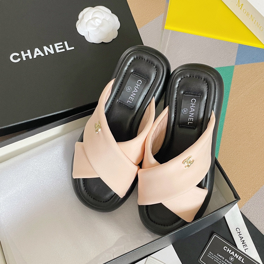 Chanel G38864 Mules Fabric Sandals Women C91154 - 35 - View 6