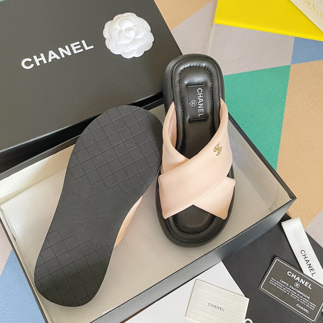Chanel G38864 Mules Fabric Sandals Women C91154 - 35 - View 9