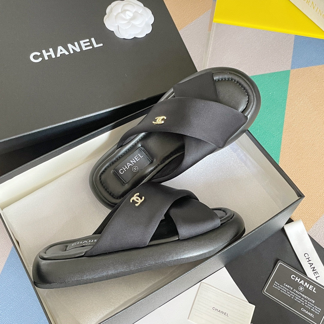 Chanel G38864 Mules Fabric Sandals Women C91150 - 35 - View 2