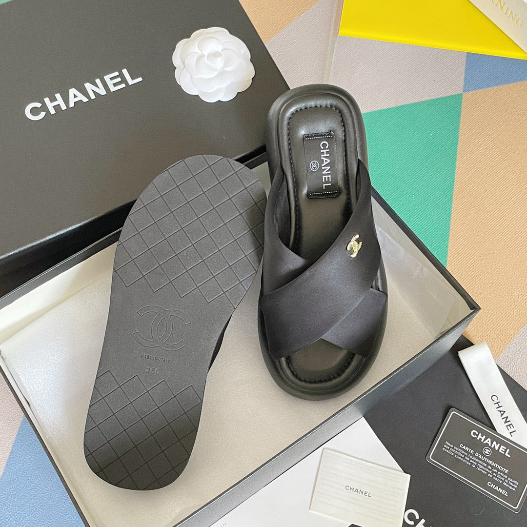 Chanel G38864 Mules Fabric Sandals Women C91150 - 35 - View 9