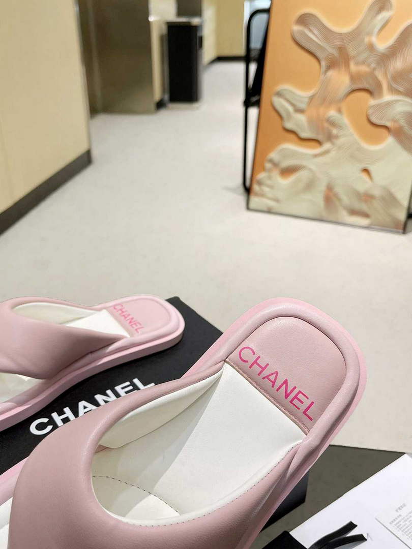 Chanel G38865 Sandals Mules Fabric Women C91181