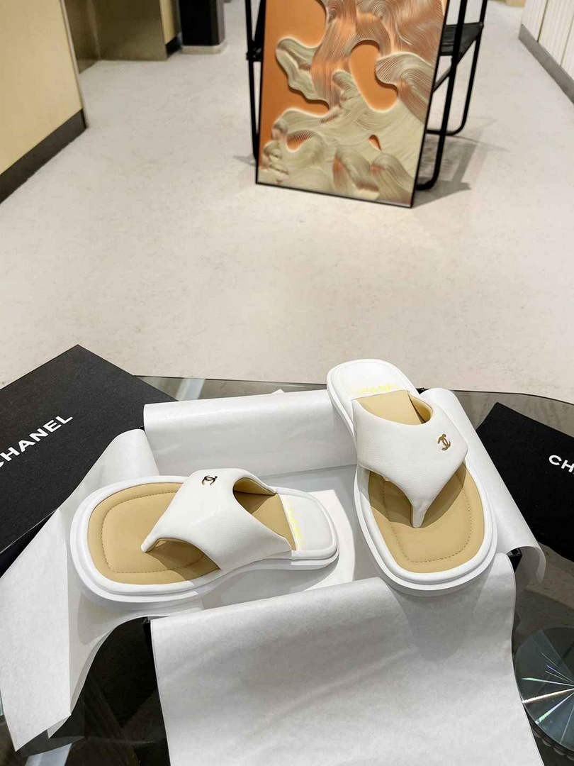 Chanel G38865 Sandals Mules Fabric Women C91184