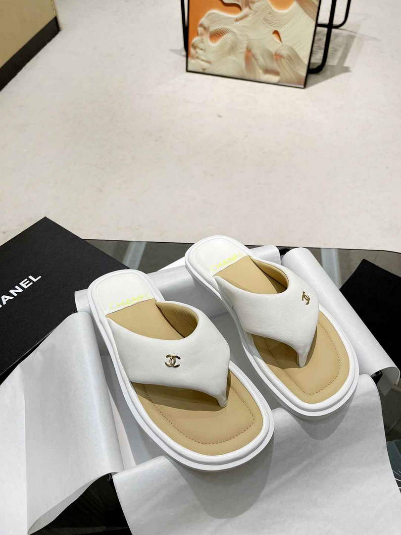 Chanel G38865 Sandals Mules Fabric Women C91184 - 35 - View 1