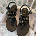 Chanel G38868 Sandals Mules Fabric Women C91210 - 35 - View 1