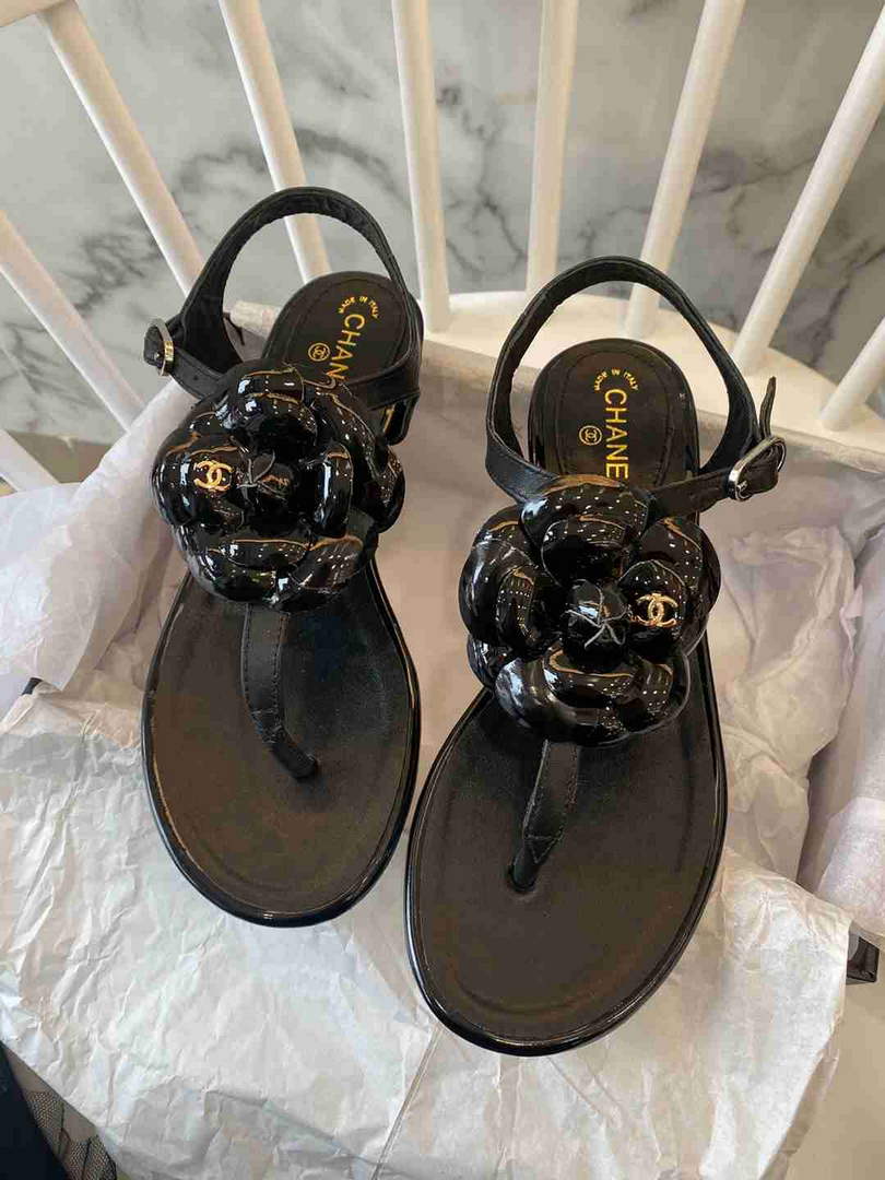 Chanel G38868 Sandals Mules Fabric Women C91210