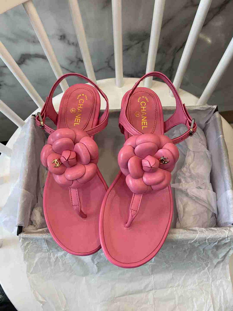 Chanel G38868 Sandals Mules Fabric Women C91211