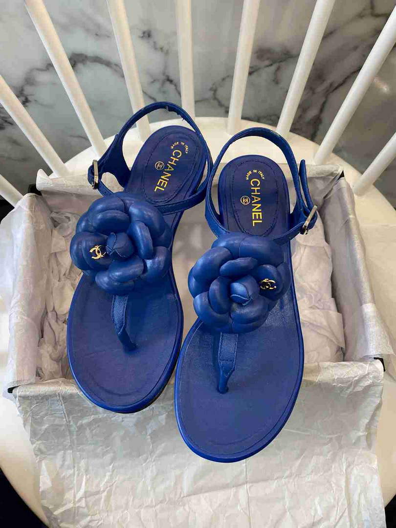 Chanel G38868 Sandals Mules Fabric Women C91212