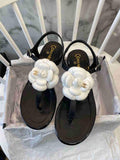 Chanel G38868 Sandals Mules Fabric Women C91214