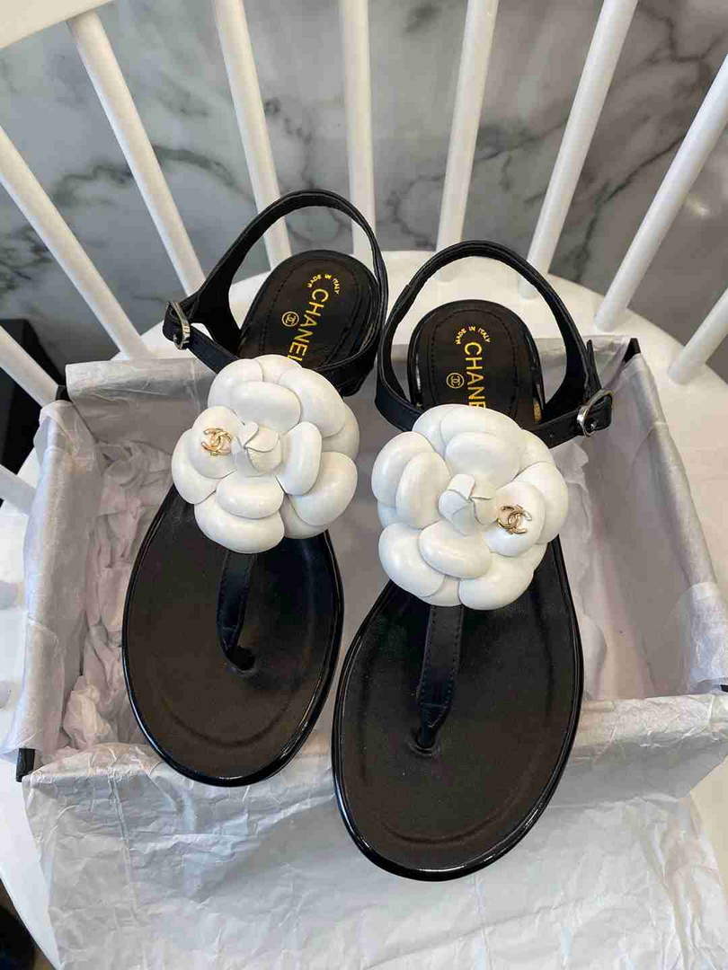 Chanel G38868 Sandals Mules Fabric Women C91214