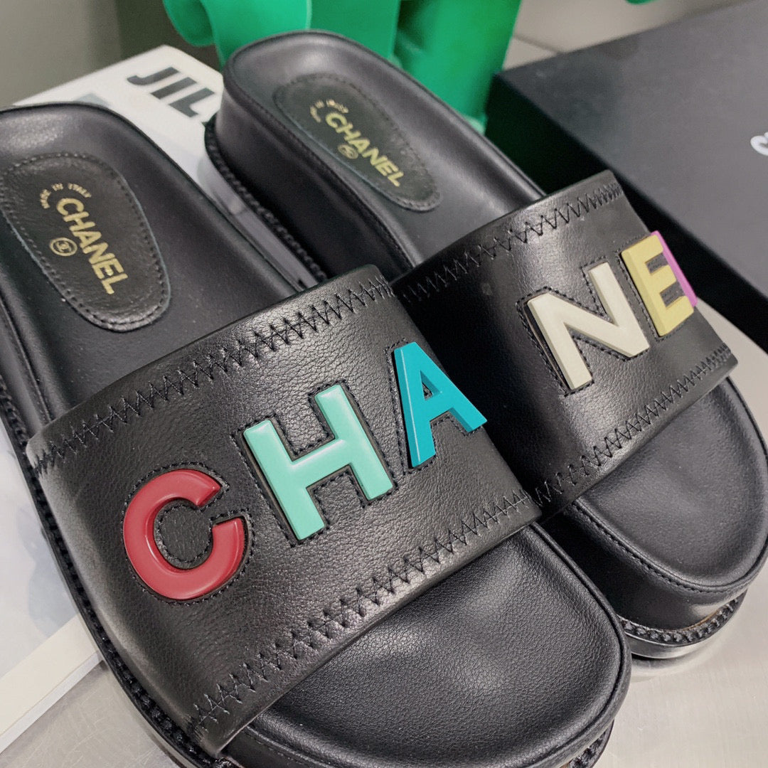 Chanel G38933 Mules Lambskin Sandals Women C91163 - 35 - View 7