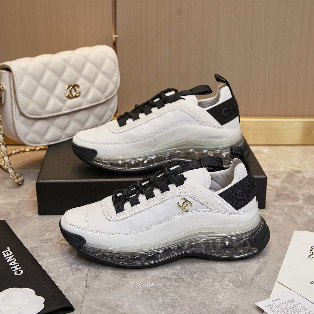 Chanel G39066 Men Women's Classic double C LOGO Trainer Sneaker C91341
