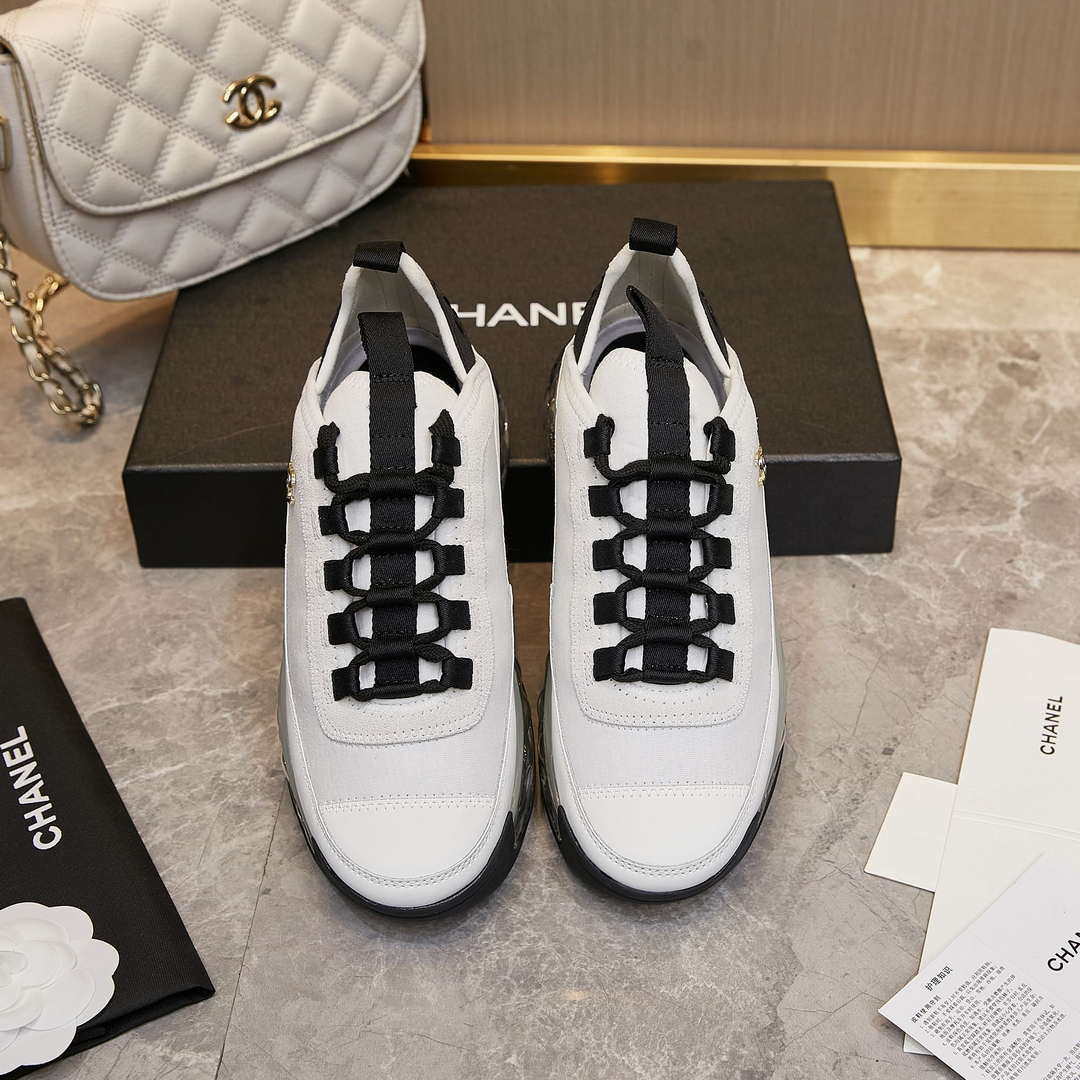 Chanel G39066 Men Women's Classic double C LOGO Trainer Sneaker C91341