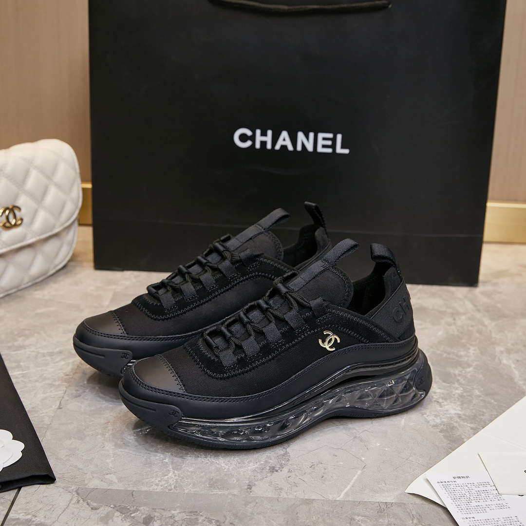 Chanel G39066 Men Women's Classic double C LOGO Trainer Sneaker C91342 - Fmale-Euro 35=US 4 - View 2