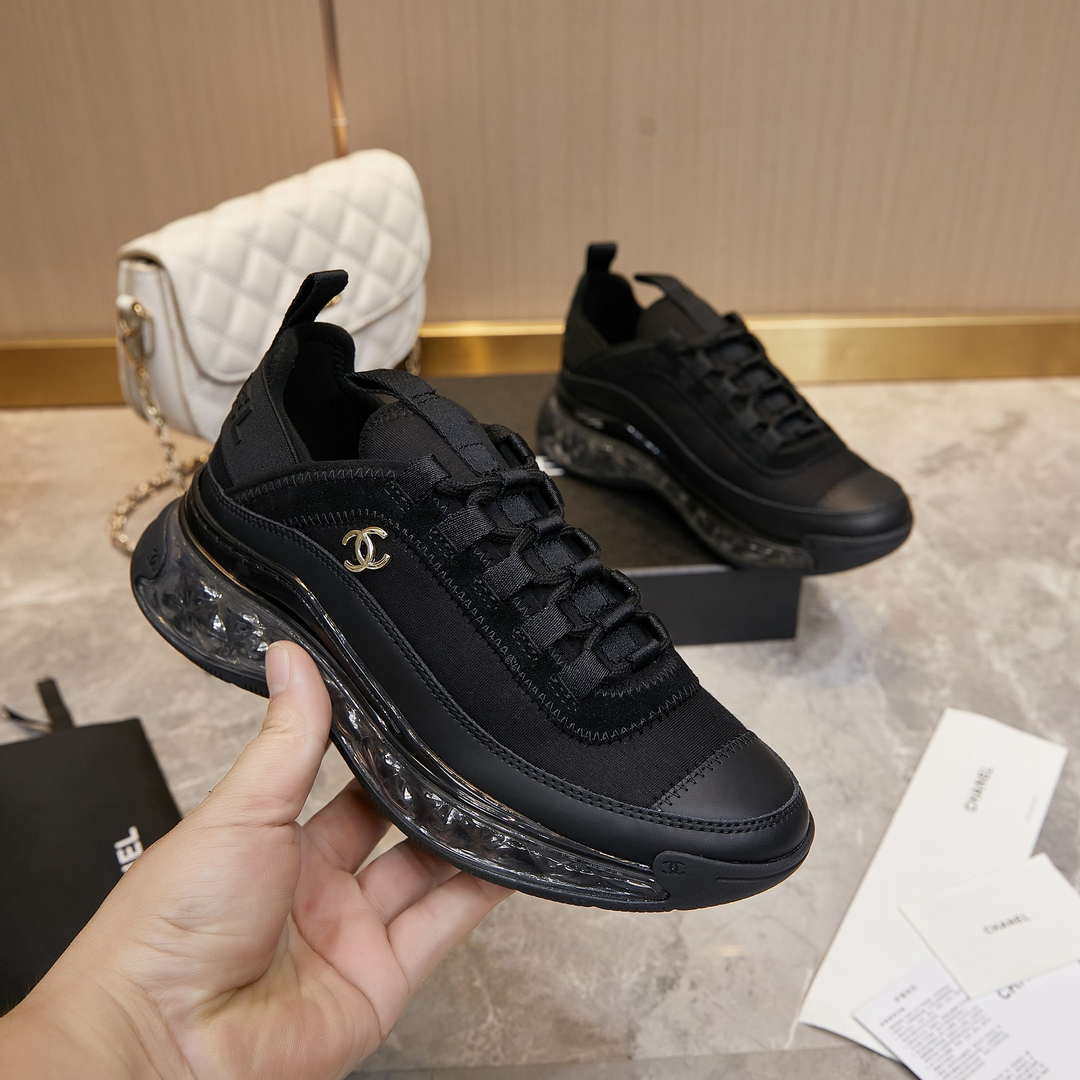 Chanel G39066 Men Women's Classic double C LOGO Trainer Sneaker C91342 - Fmale-Euro 35=US 4 - View 3
