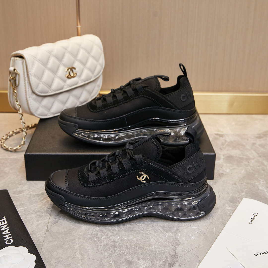 Chanel G39066 Men Women's Classic double C LOGO Trainer Sneaker C91342 - Fmale-Euro 35=US 4 - View 4
