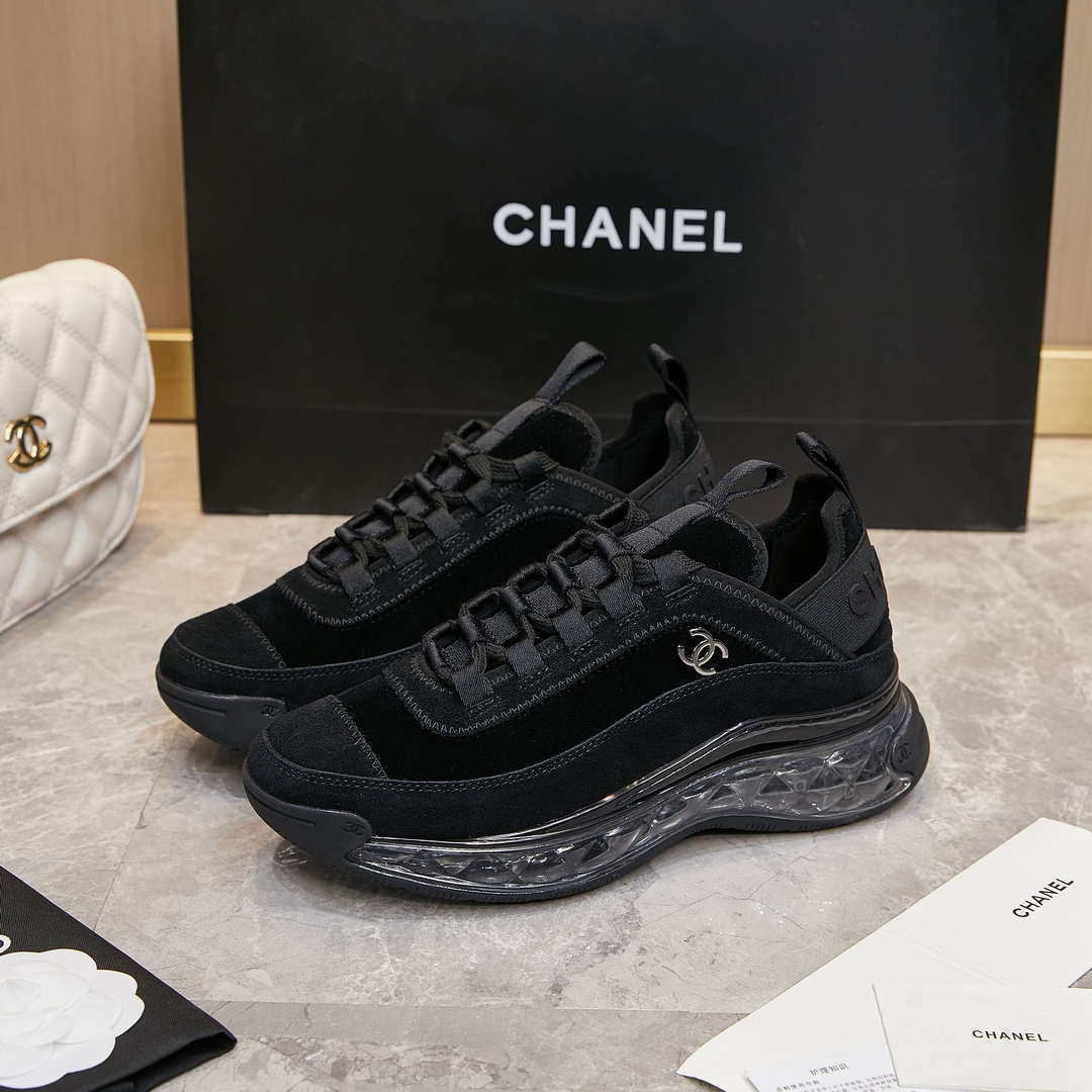 Chanel G39066 Men Women's Classic double C LOGO Trainer Sneaker C91343