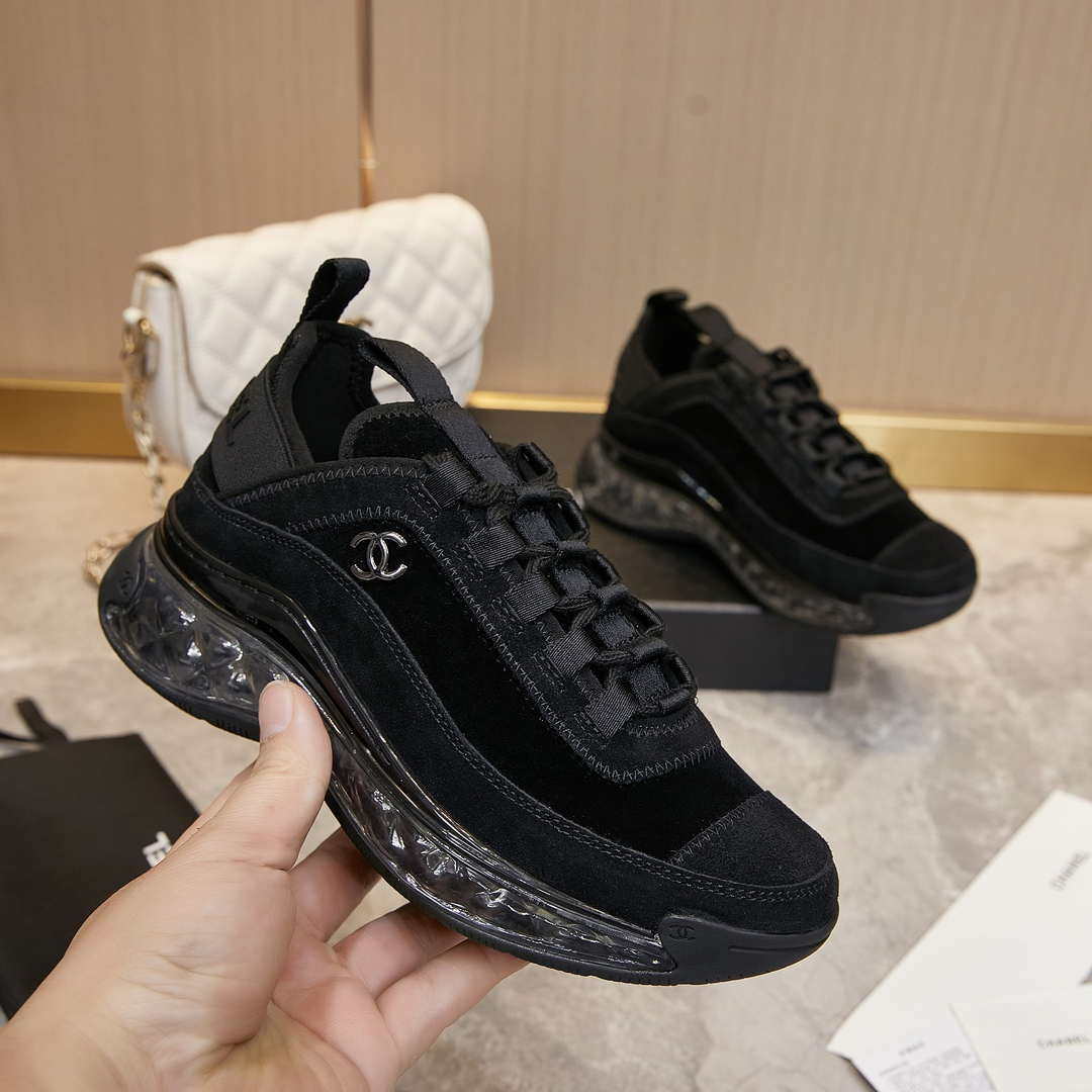 Chanel G39066 Men Women's Classic double C LOGO Trainer Sneaker C91343