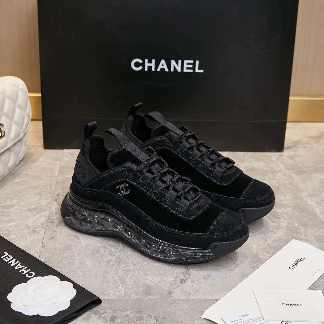Chanel G39066 Men Women's Classic double C LOGO Trainer Sneaker C91343