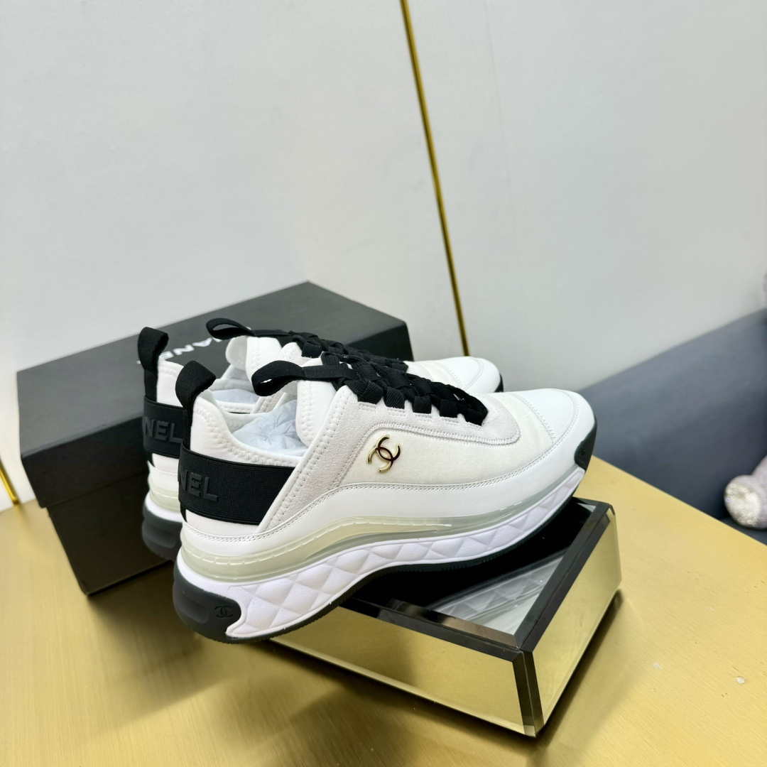 Chanel G39066 Men Women's Classic double C LOGO Trainer Sneaker C91344