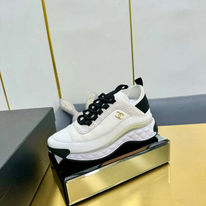 Chanel G39066 Men Women's Classic double C LOGO Trainer Sneaker C91345 - Fmale-Euro 35=US 4 - View 3
