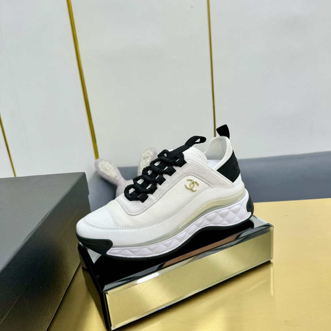 Chanel G39066 Men Women's Classic double C LOGO Trainer Sneaker C91345
