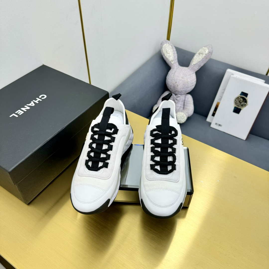 Chanel G39066 Men Women's Classic double C LOGO Trainer Sneaker C91344
