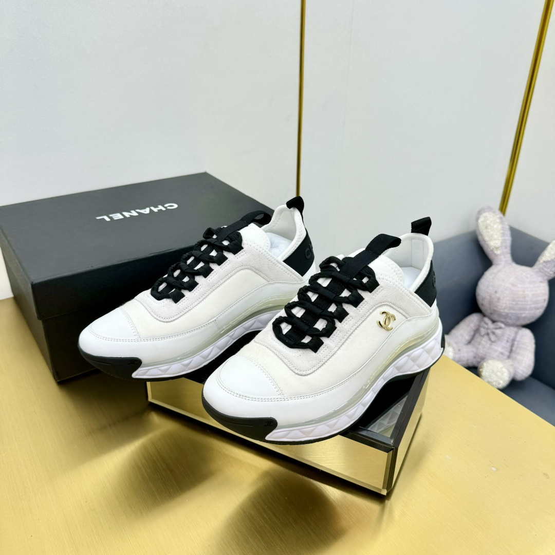 Chanel G39066 Men Women's Classic double C LOGO Trainer Sneaker C91345