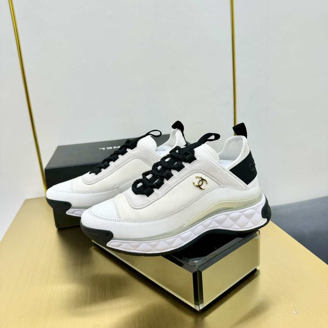 Chanel G39066 Men Women's Classic double C LOGO Trainer Sneaker C91344 - Fmale-Euro 35=US 4 - View 7