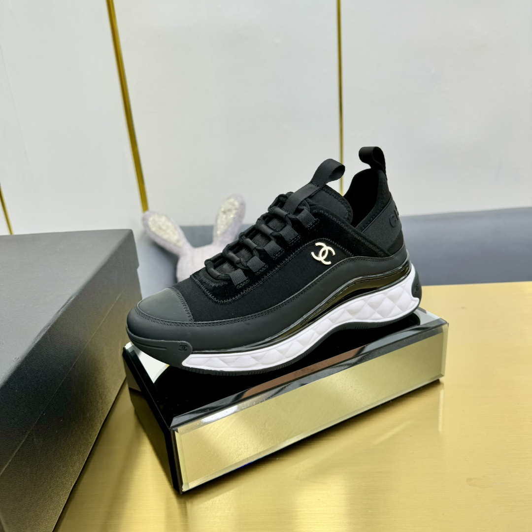 Chanel G39066 Men Women's Classic double C LOGO Trainer Sneaker C91346