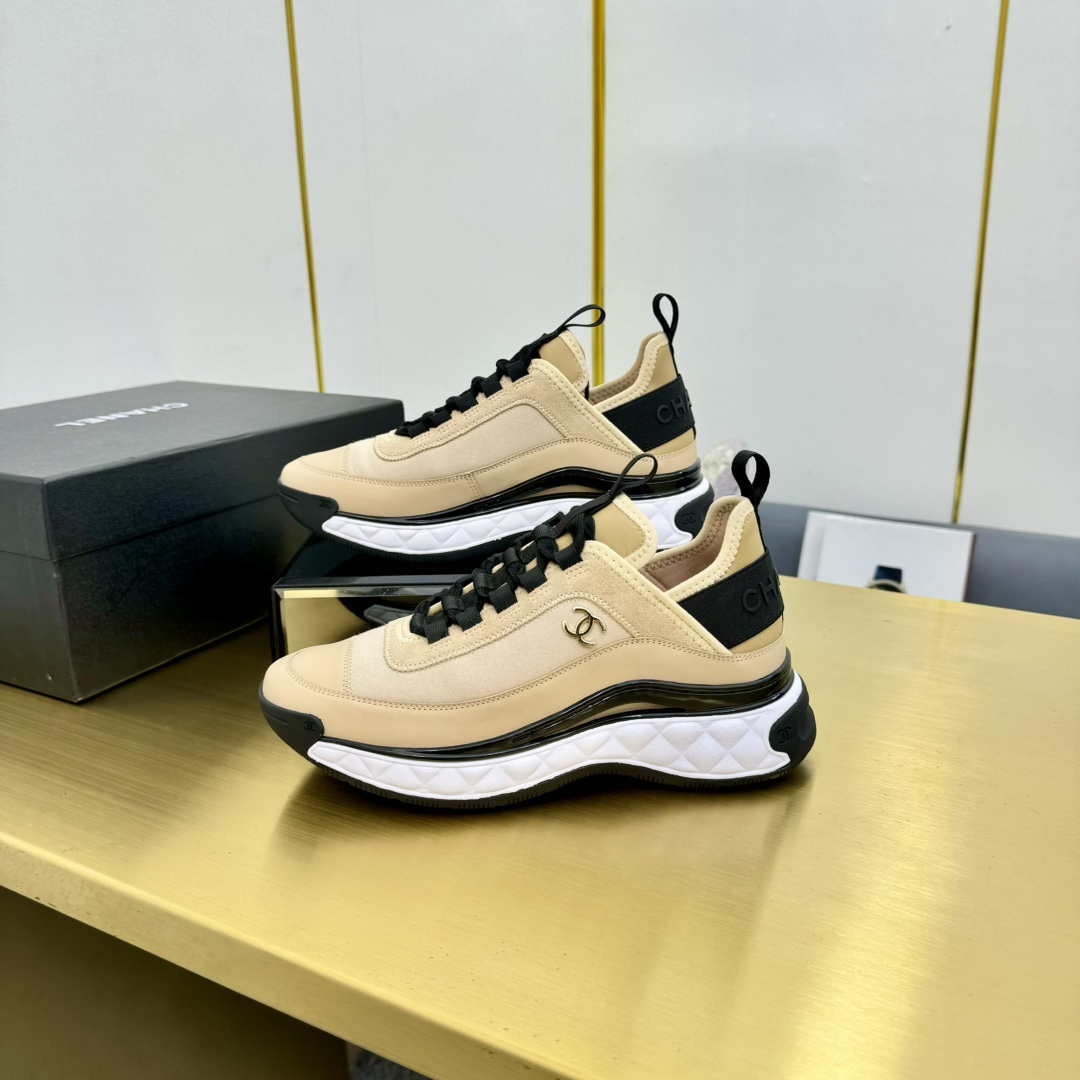 Chanel G39066 Men Women's Classic double C LOGO Trainer Sneaker C91347