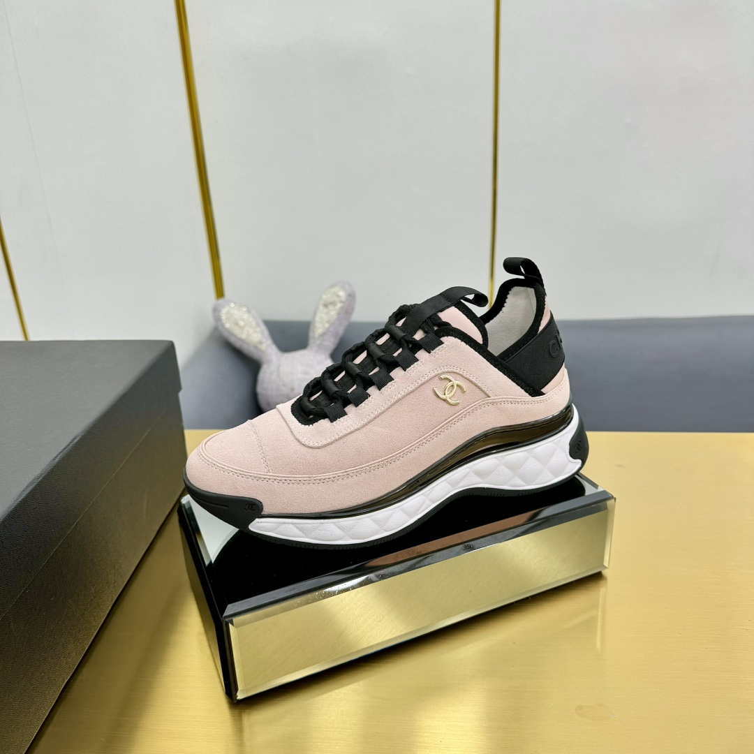 Chanel G39066 Men Women's Classic double C LOGO Trainer Sneaker C91348 - Fmale-Euro 35=US 4 - View 4