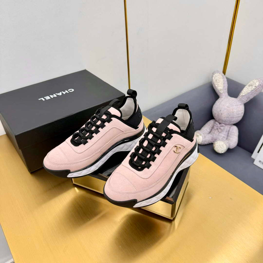 Chanel G39066 Men Women's Classic double C LOGO Trainer Sneaker C91348