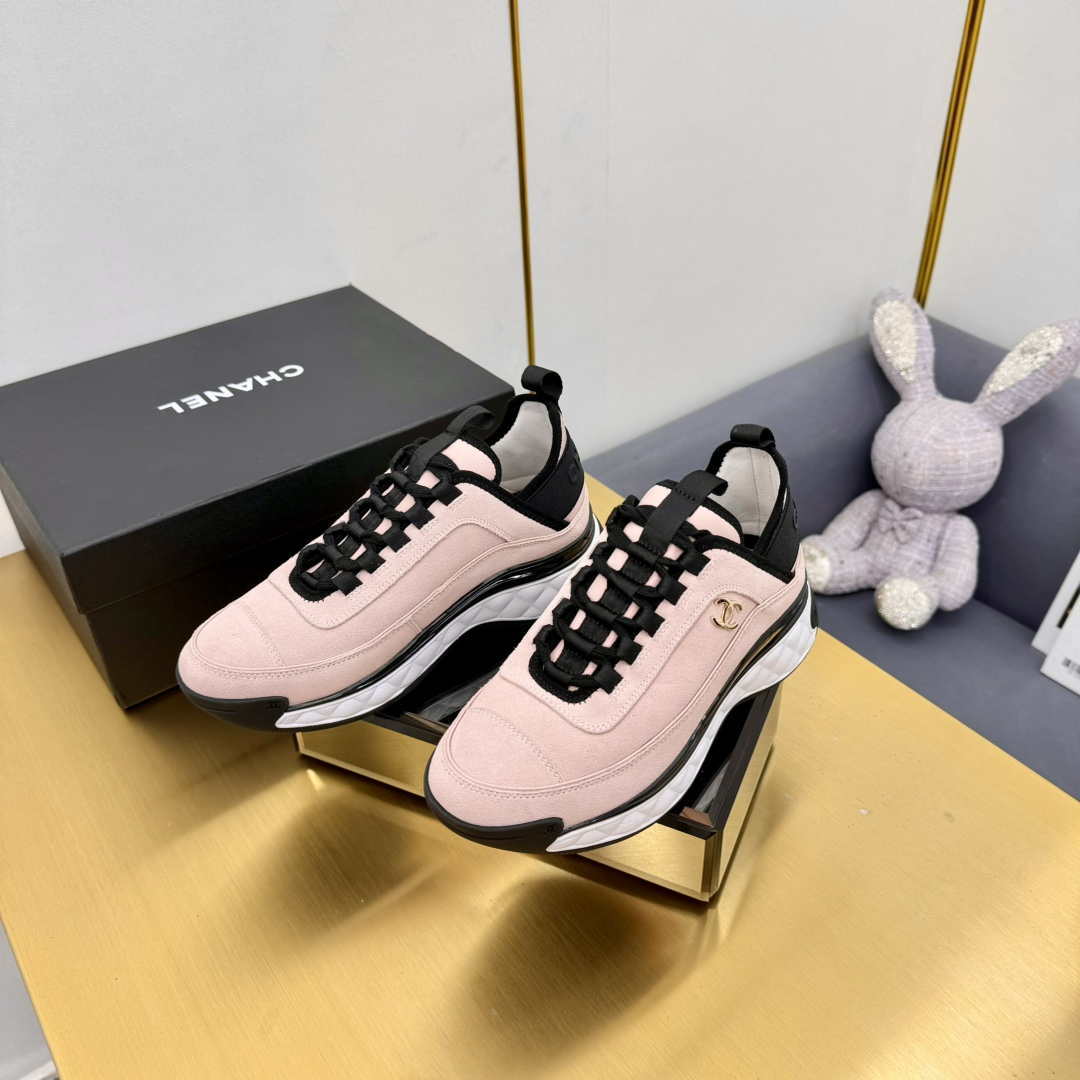 Chanel G39066 Men Women's Classic double C LOGO Trainer Sneaker C91348