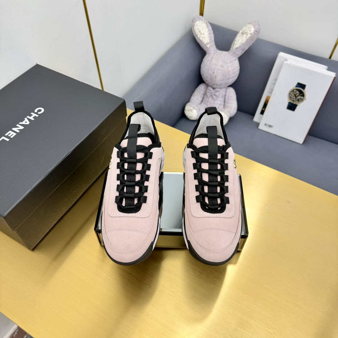 Chanel G39066 Men Women's Classic double C LOGO Trainer Sneaker C91348 - Fmale-Euro 35=US 4 - View 7