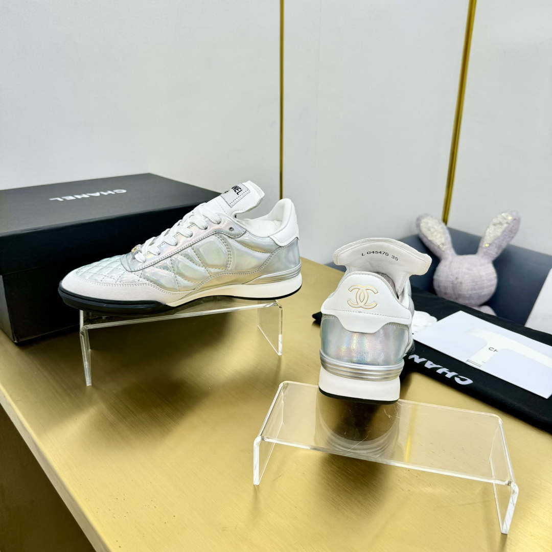 Chanel G39066 Women's 24B Trainer Lambskin Sneaker C912458 - Fmale-Euro 35=US 4 - View 6