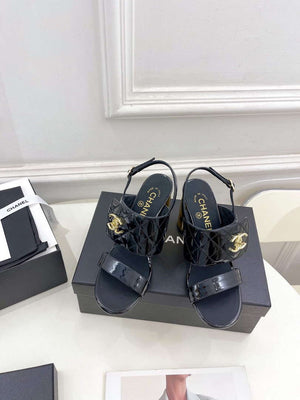 Chanel G39645 Women's High Heel Sandals C91323 - 35 - View 2