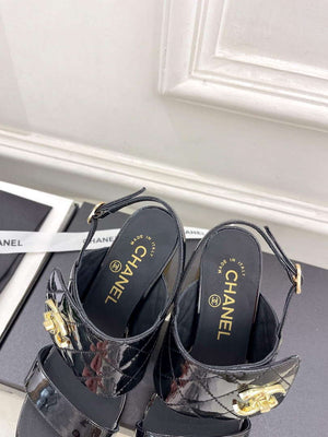 Chanel G39645 Women's High Heel Sandals C91323 - 35 - View 8