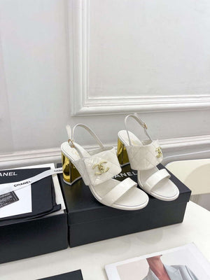 Chanel G39645 Women's High Heel Sandals C91324 - 35 - View 1