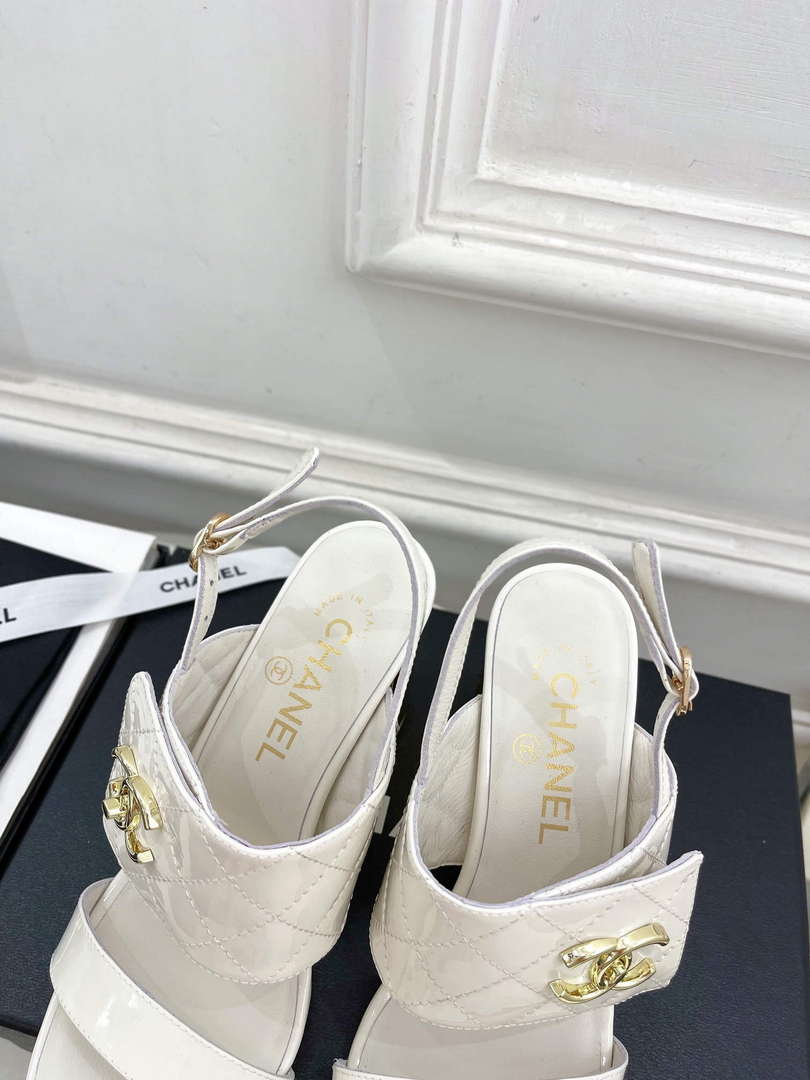 Chanel G39645 Women's High Heel Sandals C91324
