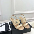 Chanel G39645 Women's High Heel Sandals C91325 - 35 - View 1