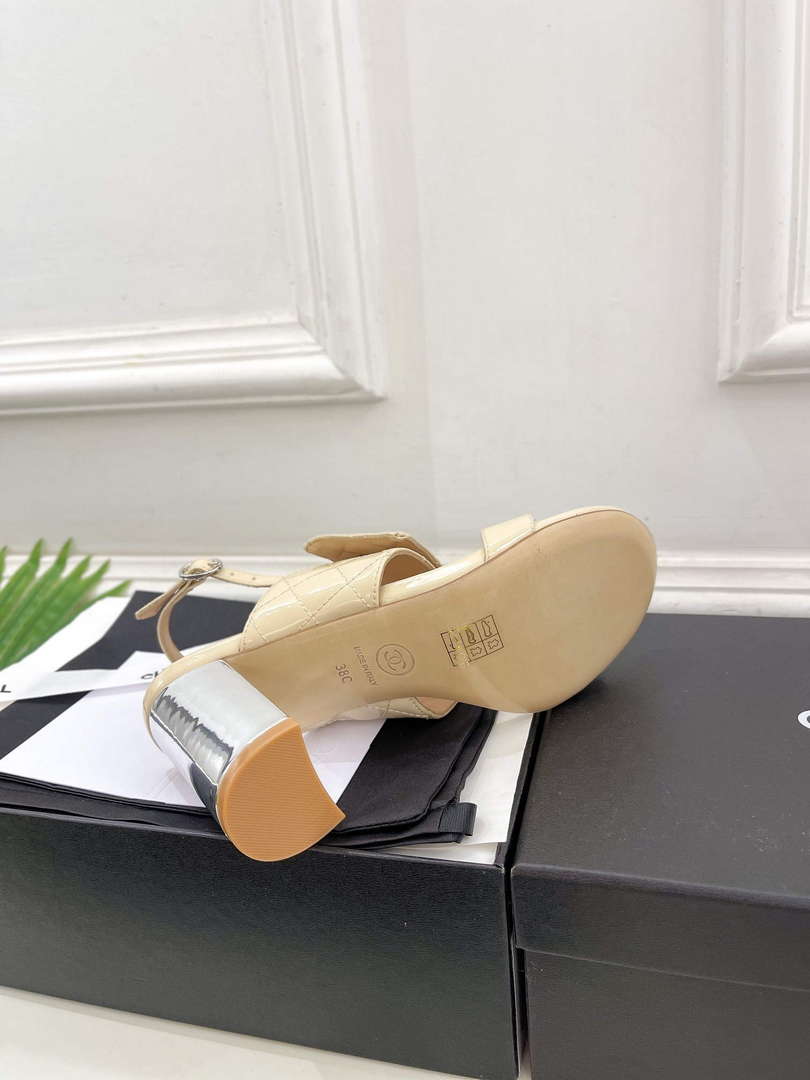 Chanel G39645 Women's High Heel Sandals C91325