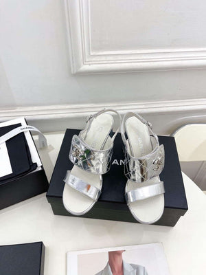 Chanel G39645 Women's High Heel Sandals C91326 - 35 - View 2