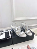 Chanel G39645 Women's High Heel Sandals C91326