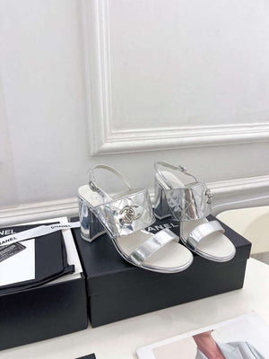 Chanel G39645 Women's High Heel Sandals C91326 - 35 - View 1